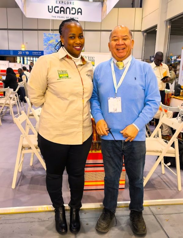 Mark Montgomery with Cate Prime safaris at ITB